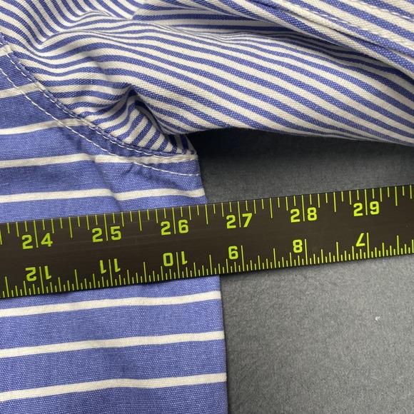 WeSC Jacket Mens XL Blue White Striped Chore Workwear Sail Away Nautical Cotton - Picture 9 of 11